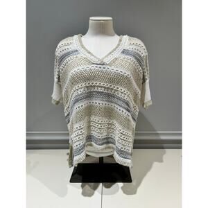 Chico’s Striped Knit Sweater - Size 1 (Medium)
